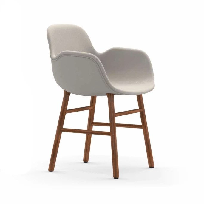 Normann Form Walnut Lehnstuhl Textil-gepolstert fame - H 80 x B 56 x T 52 cm - white Normann Copenhagen Normann Form Walnut Lehnstuhl Textil-gepolstert Fame - H 80 X B 56 X T 52 Cm - White -qeeboo shop unnamed file 1066