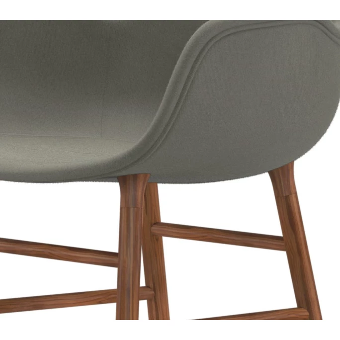 Normann Form Walnut Lehnstuhl Textil-gepolstert fame - H 80 x B 56 x T 52 cm - grey 61136 Normann Copenhagen Normann Form Walnut Lehnstuhl Textil-gepolstert Fame - H 80 X B 56 X T 52 Cm - Grey 61136 -qeeboo shop unnamed file 1071