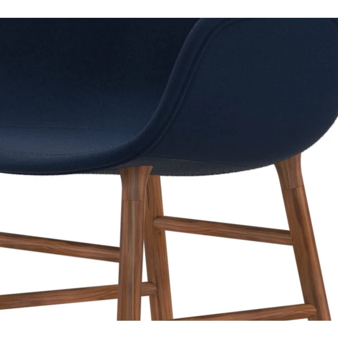 Normann Form Walnut Lehnstuhl Textil-gepolstert fame - H 80 x B 56 x T 52 cm - blue 66071 Normann Copenhagen Normann Form Walnut Lehnstuhl Textil-gepolstert Fame - H 80 X B 56 X T 52 Cm - Blue 66071 -qeeboo shop unnamed file 1079