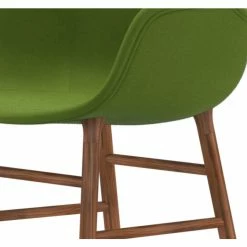 Normann Copenhagen Normann Form Walnut Lehnstuhl Textil-gepolstert Fame - H 80 X B 56 X T 52 Cm - Green - 68035 -qeeboo shop unnamed file 1084