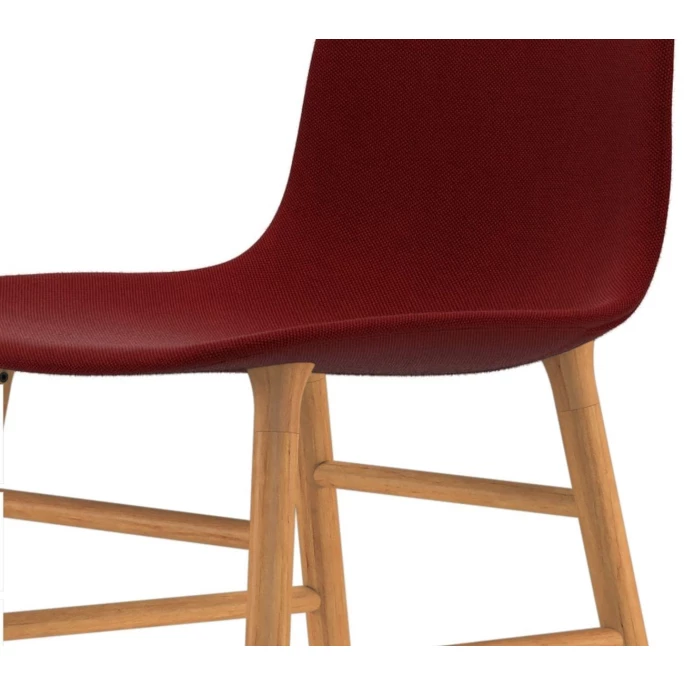Normann Form Oak Stuhl Textil-gepolstert breeze fusion - H 80 x B 48 x T 52 cm - red 4401 Normann Copenhagen Normann Form Oak Stuhl Textil-gepolstert Breeze Fusion - H 80 X B 48 X T 52 Cm - Red 4401 -qeeboo shop unnamed file 1251