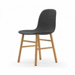 Normann Copenhagen Normann Form Oak Stuhl Textil-gepolstert Remix - H 80 X B 48 X T 52 Cm - Dark Grey 163
