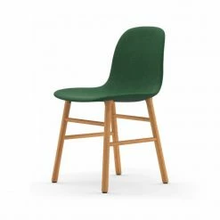 Normann Copenhagen Normann Form Oak Stuhl Textil-gepolstert Remix - H 80 X B 48 X T 52 Cm - Green - 982