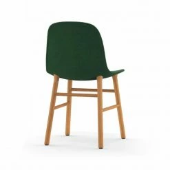 Normann Copenhagen Normann Form Oak Stuhl Textil-gepolstert Remix - H 80 X B 48 X T 52 Cm - Green - 982 -qeeboo shop unnamed file 1273