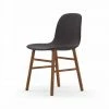 Normann Copenhagen Normann Form Walnut Stuhl Textil-gepolstert Breeze Fusion - H 80 X B 48 X T 52 Cm - Dark Grey 4001