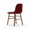 Normann Copenhagen Normann Form Walnut Stuhl Textil-gepolstert Breeze Fusion - H 80 X B 48 X T 52 Cm - Red 4401