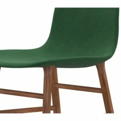 Normann Copenhagen Normann Form Walnut Stuhl Textil-gepolstert Remix - H 80 X B 48 X T 52 Cm - Green - 982 -qeeboo shop unnamed file 1325