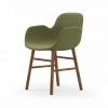 Normann Copenhagen Normann Form Walnut Lehnstuhl Textil-gepolstert Breeze Fusion - H 80 X B 56 X T 52 Cm - Green - 4803