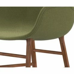Normann Copenhagen Normann Form Walnut Lehnstuhl Textil-gepolstert Breeze Fusion - H 80 X B 56 X T 52 Cm - Green - 4803 -qeeboo shop unnamed file 1492