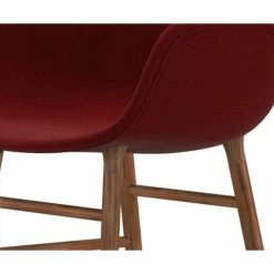 Normann Copenhagen Normann Form Walnut Lehnstuhl Textil-gepolstert Breeze Fusion - H 80 X B 56 X T 52 Cm - Red 4401 -qeeboo shop unnamed file 1496