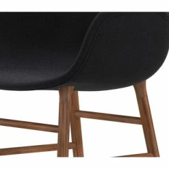 Normann Copenhagen Normann Form Walnut Lehnstuhl Textil-gepolstert Breeze Fusion - H 80 X B 56 X T 52 Cm - Black-4004 -qeeboo shop unnamed file 1500