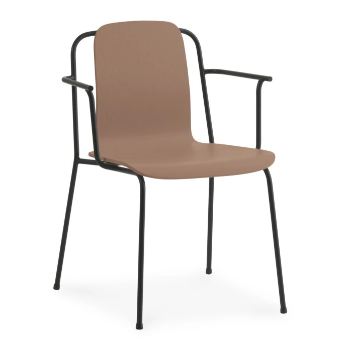 Normann Copenhagen Studio Armchair Stuhl - H 81 x L 60 x D 57,5 cm - Sitzhöhe 44 cm - Brown Normann Copenhagen Studio Armchair Stuhl - H 81 X L 60 X D 57,5 Cm - Sitzhöhe 44 Cm - Brown -qeeboo shop unnamed file 1715