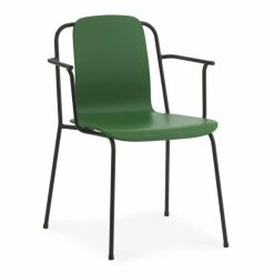 Normann Copenhagen Studio Armchair Stuhl - H 81 X L 60 X D 57,5 Cm - Sitzhöhe 44 Cm - Green