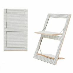 AMBIVALENZ Fläpps Watercolor Stripes By Kind Of Style Klappstuhl - H/B/T 75 X 47 X 45 Cm - Watercolor Stripes