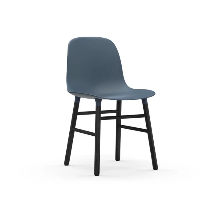 Normann Copenhagen Form Black Stuhl - H 80 X B 48 X T 52 Cm - Blue 1 Normann Copenhagen Form Black Stuhl - H 80 X B 48 X T 52 Cm - Blue