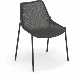 Emu ROUND Stuhl 4er Set - 4 Stühle à 79 X 63 X 58 Cm - Antikeisen