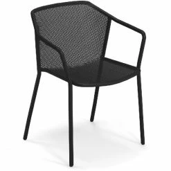 Emu DARWIN Armlehnstuhl 4er Set - 4 Stühle à 77 X 60 X 55 Cm - Schwarz