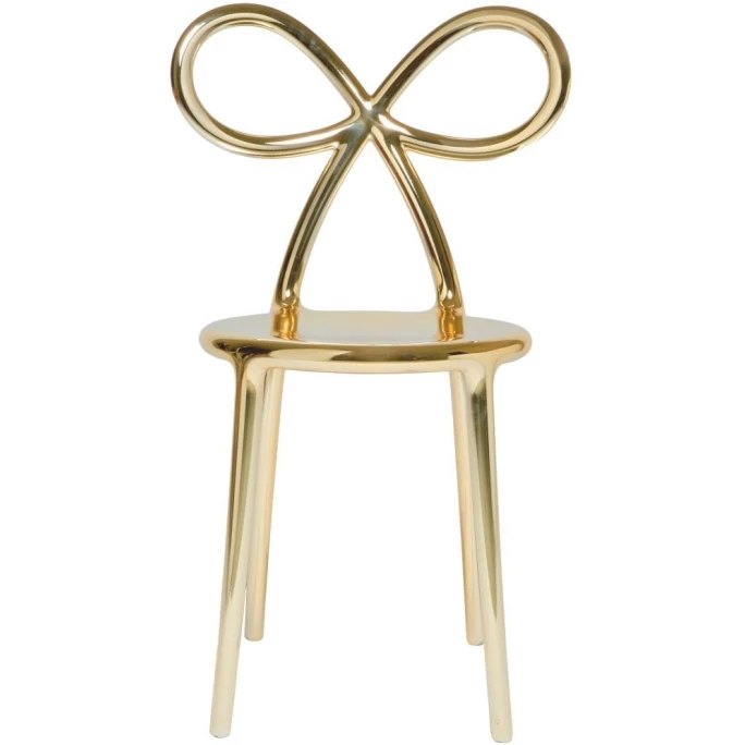 qeeboo Ribbon Chair Metall Finish Stuhl - 45,5 x 49,5 x 83,5 cm - gold Qeeboo Ribbon Chair Metall Finish Stuhl - 45,5 X 49,5 X 83,5 Cm - Gold -qeeboo shop unnamed file 2226