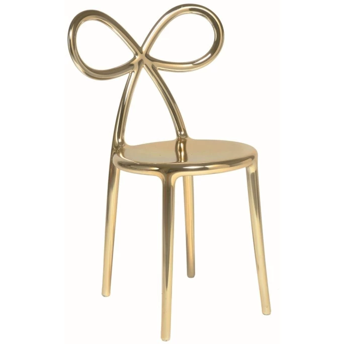 qeeboo Ribbon Chair Metall Finish Stuhl - 45,5 x 49,5 x 83,5 cm - gold Qeeboo Ribbon Chair Metall Finish Stuhl - 45,5 X 49,5 X 83,5 Cm - Gold -qeeboo shop unnamed file 2227