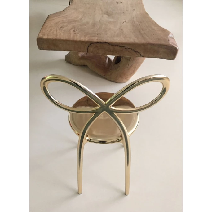 qeeboo Ribbon Chair Metall Finish Stuhl - 45,5 x 49,5 x 83,5 cm - gold Qeeboo Ribbon Chair Metall Finish Stuhl - 45,5 X 49,5 X 83,5 Cm - Gold -qeeboo shop unnamed file 2230