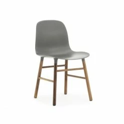Normann Copenhagen Form Walnut Stuhl - H 80 X B 48 X T 52 Cm - Grey / Walnuss