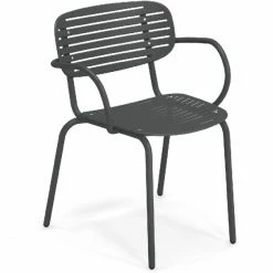 Emu MOM Armlehnstuhl 4er Set - 4 Stühle à 76 X 58,5 X 56 Cm - Antikeisen