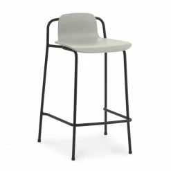 Normann Copenhagen Studio Barstuhl - H 80 X L 48 X D 47 Cm - Sitzhöhe 65 Cm - Light Grey