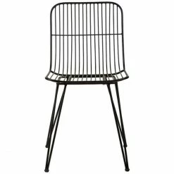 Villa Collection Natural Stone & Black Nordic Stuhl - 2er Set - 2 Stühle à 59x44x83 Cm - Schwarz