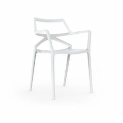 Vondom DELTA Stuhl Mit Armlehnen - 4er Set - 4er Set - 59x50x80 Cm - Weiß