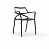 Vondom DELTA Stuhl Mit Armlehnen - 4er Set - 4er Set - 59x50x80 Cm - Schwarz