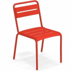 Emu STAR Stuhl 2er Set - 2 Stühle à 81 X 54 X 61 Cm - Scharlachrot