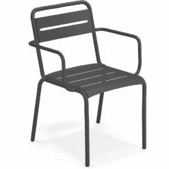 Emu STAR Armlehnstuhl 2er Set - 2 Stühle à 81 X 58 X 61 Cm - Antikeisen