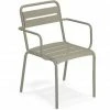 Emu STAR Armlehnstuhl 2er Set - 2 Stühle à 81 X 58 X 61 Cm - Grau/grün