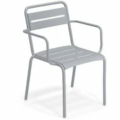 Emu STAR Armlehnstuhl 2er Set - 2 Stühle à 81 X 58 X 61 Cm - Wolkengrau