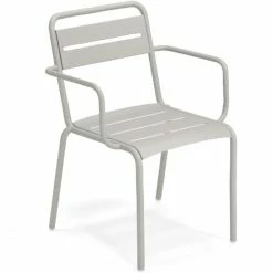 Emu STAR Armlehnstuhl 2er Set - 2 Stühle à 81 X 58 X 61 Cm - Zement