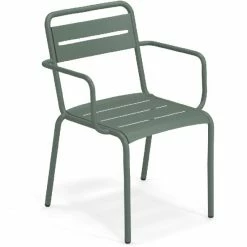 Emu STAR Armlehnstuhl 2er Set - 2 Stühle à 81 X 58 X 61 Cm - Dunkelgrün