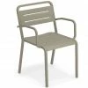Emu URBAN Armlehnstuhl 4er Set - 4 Stühle à 81 X 56 X 55 Cm - Grau/grün