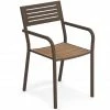 Emu SEGNO Armlehnstuhl Mit Teak-Sitzfläche - 4er-Set - 4 Stühle à 84 X 52 X 53 Cm - Indischbraun-teak