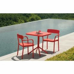 Emu GRACE Armlehnstuhl 4er Set - 4 Stühle à 78 X 58 X 52 Cm - Scharlachrot -qeeboo shop unnamed file 2847