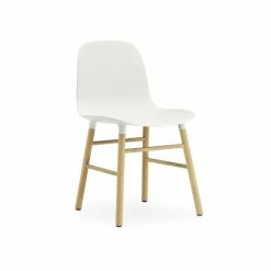 Normann Copenhagen Form Oak Stuhl - H 80 X B 48 X T 52 Cm - White / Eiche