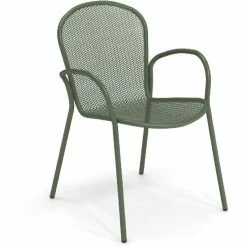 Emu RONDA XS Armlehnstuhl 4er Set - 4 Stühle à 83 X 58 X 62 Cm - Militärgrün