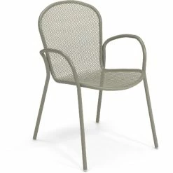 Emu RONDA XS Armlehnstuhl 4er Set - 4 Stühle à 83 X 58 X 62 Cm - Grau/grün