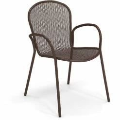 Emu RONDA XS Armlehnstuhl 4er Set - 4 Stühle à 83 X 58 X 62 Cm - Corten