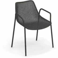 Emu ROUND Armlehnstuhl 4er Set - 4 Stühle à 79 X 63 X 58 Cm - Antikeisen