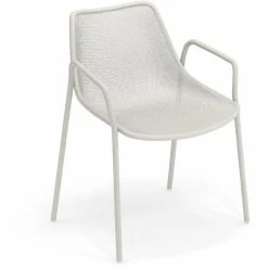 Emu ROUND Armlehnstuhl 4er Set - 4 Stühle à 79 X 63 X 58 Cm - Weiß