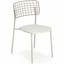 Emu LYZE Stuhl 4er Set - 4 Stühle à 79 X 47 X 54 Cm - Weiß-taupe