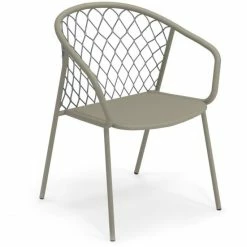 Emu NEF Armlehnstuhl 2er Set - 2 Stühle à 81 X 63 X 60 Cm - Grau/grün-dunkelgrau