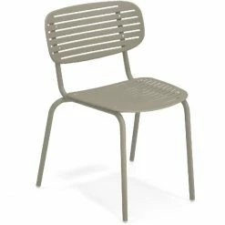 Emu MOM Stuhl 4er Set - 4 Stühle à 76 X 53 X 56 Cm - Grau/grün