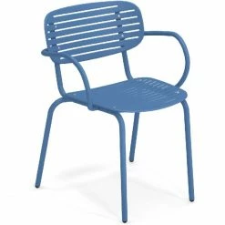 Emu MOM Armlehnstuhl 4er Set - 4 Stühle à 76 X 58,5 X 56 Cm - Marineblau