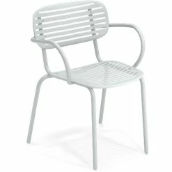 Emu MOM Armlehnstuhl 4er Set - 4 Stühle à 76 X 58,5 X 56 Cm - Eisweiß
